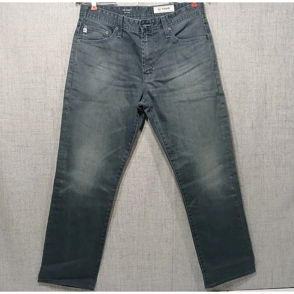 AG-ed Mens Denim Jeans The Everett Slim Straight Leg SZ 31x28 Med Wash Classic
